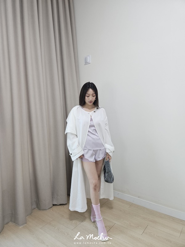 薄款無領風衣外套